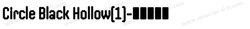 Circle Black Hollow(1)字体转换
